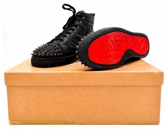 Lou Spikes High Top Black UK Size 9.5
