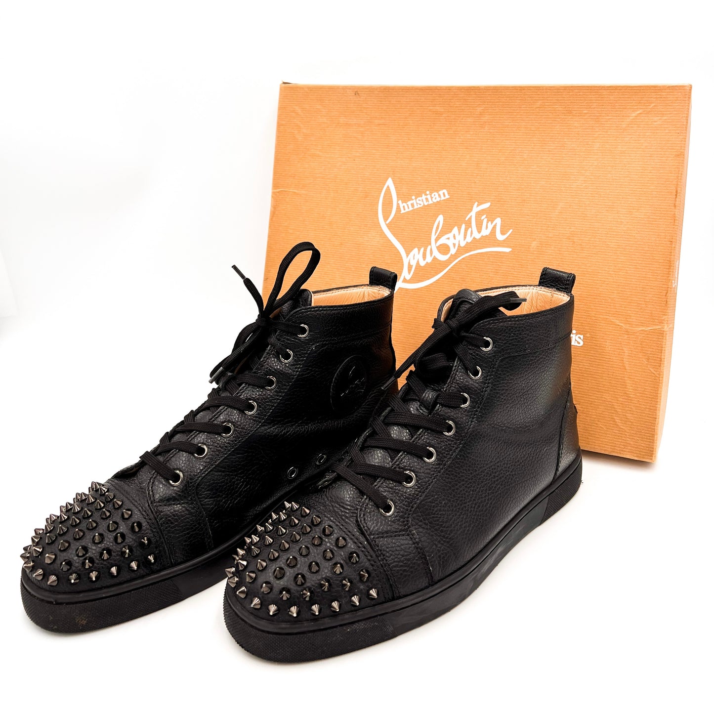 Lou Spikes High Top Black UK Size 9.5