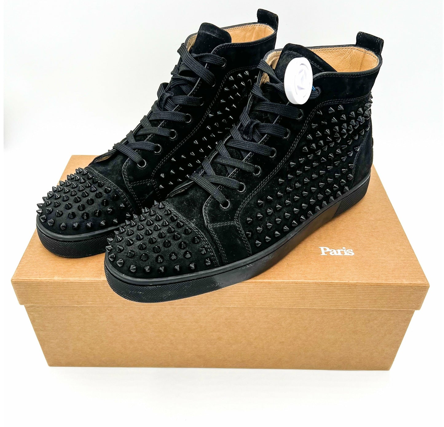 Lou Spikes High Top Black Size 10