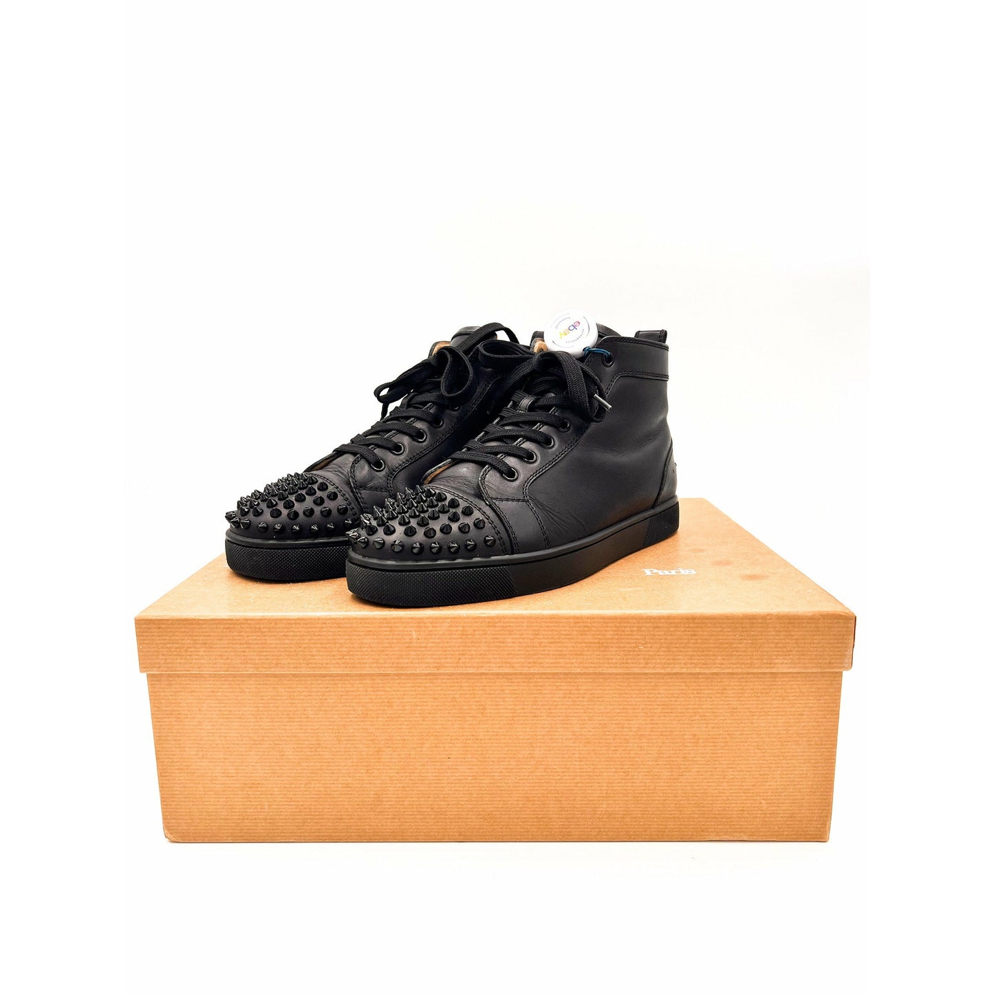 Lou Spikes High Top Black UK Size 7