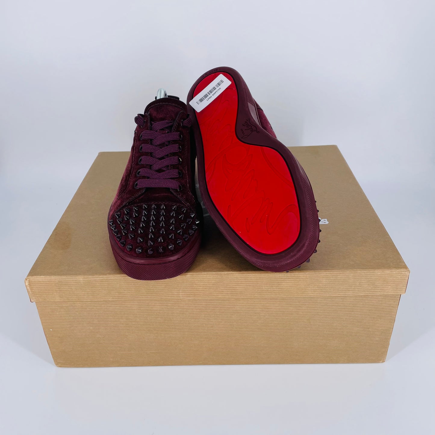 Louis Junior Spikes Burgundy Size 7