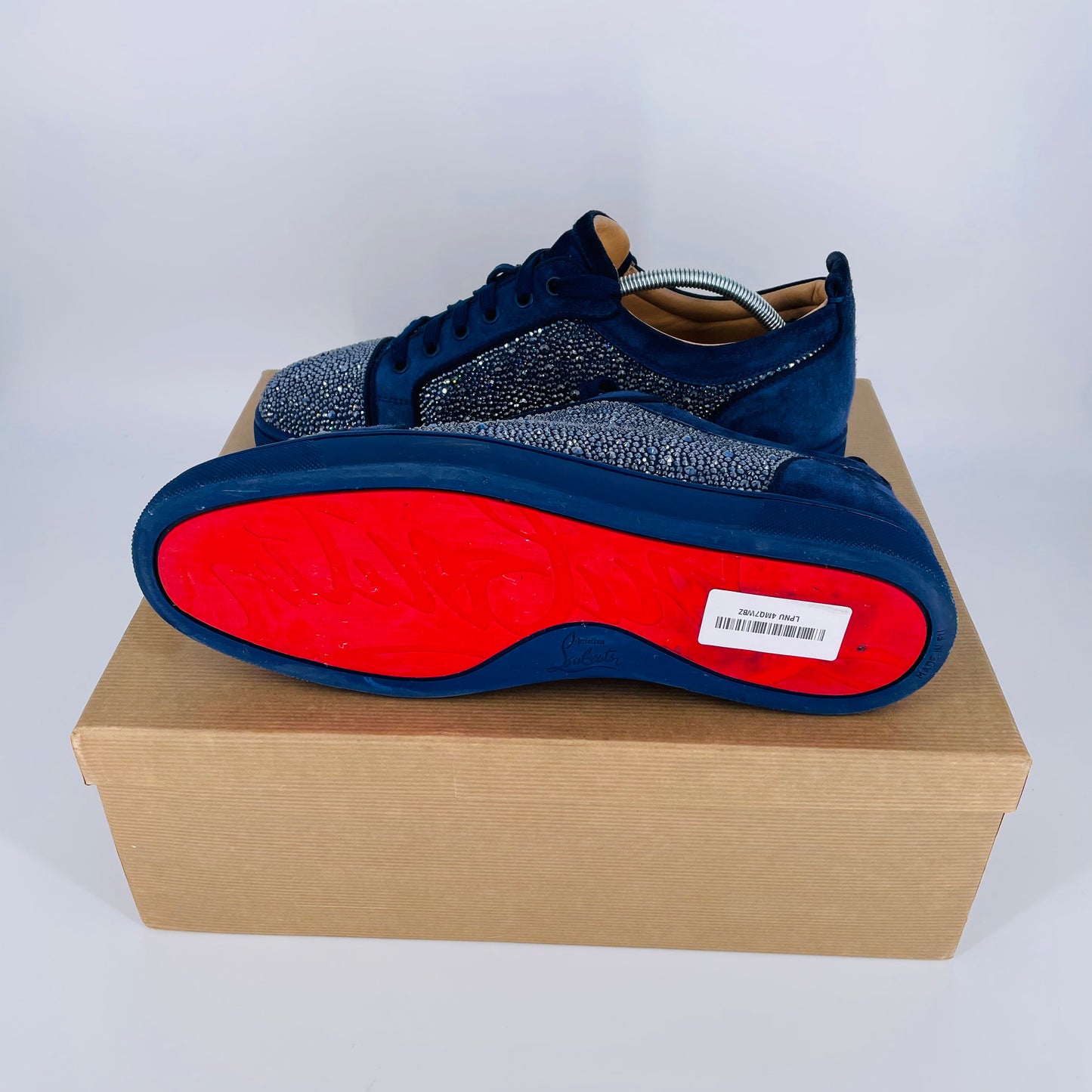 Rare Junior Strass Suede Sneakers Size 9.5/10 UK