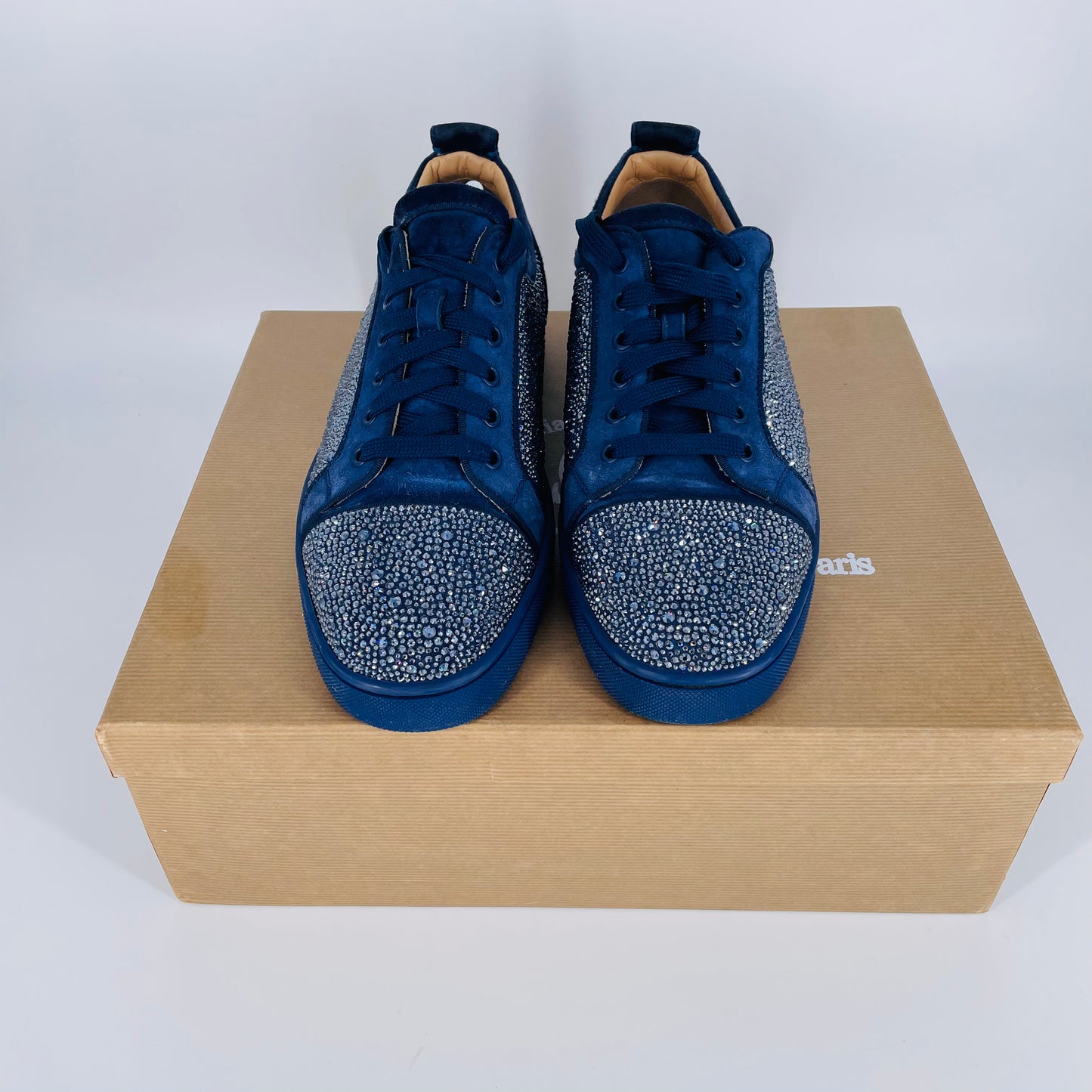 Rare Junior Strass Suede Sneakers Size 9.5/10 UK