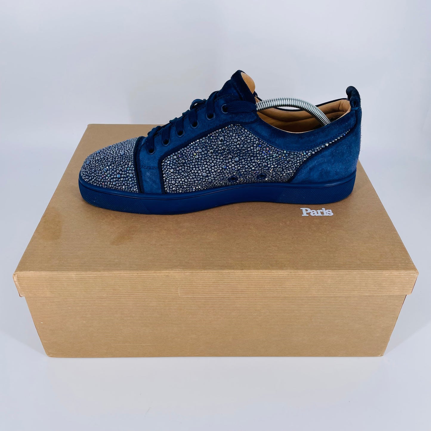 Rare Junior Strass Suede Sneakers Size 9.5/10 UK