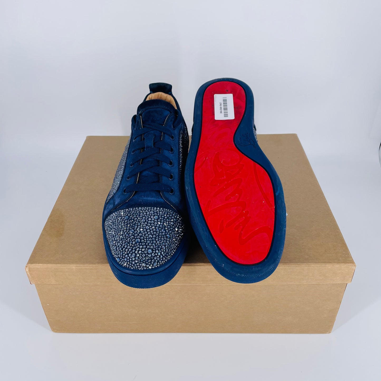 Rare Junior Strass Suede Sneakers Size 9.5/10 UK