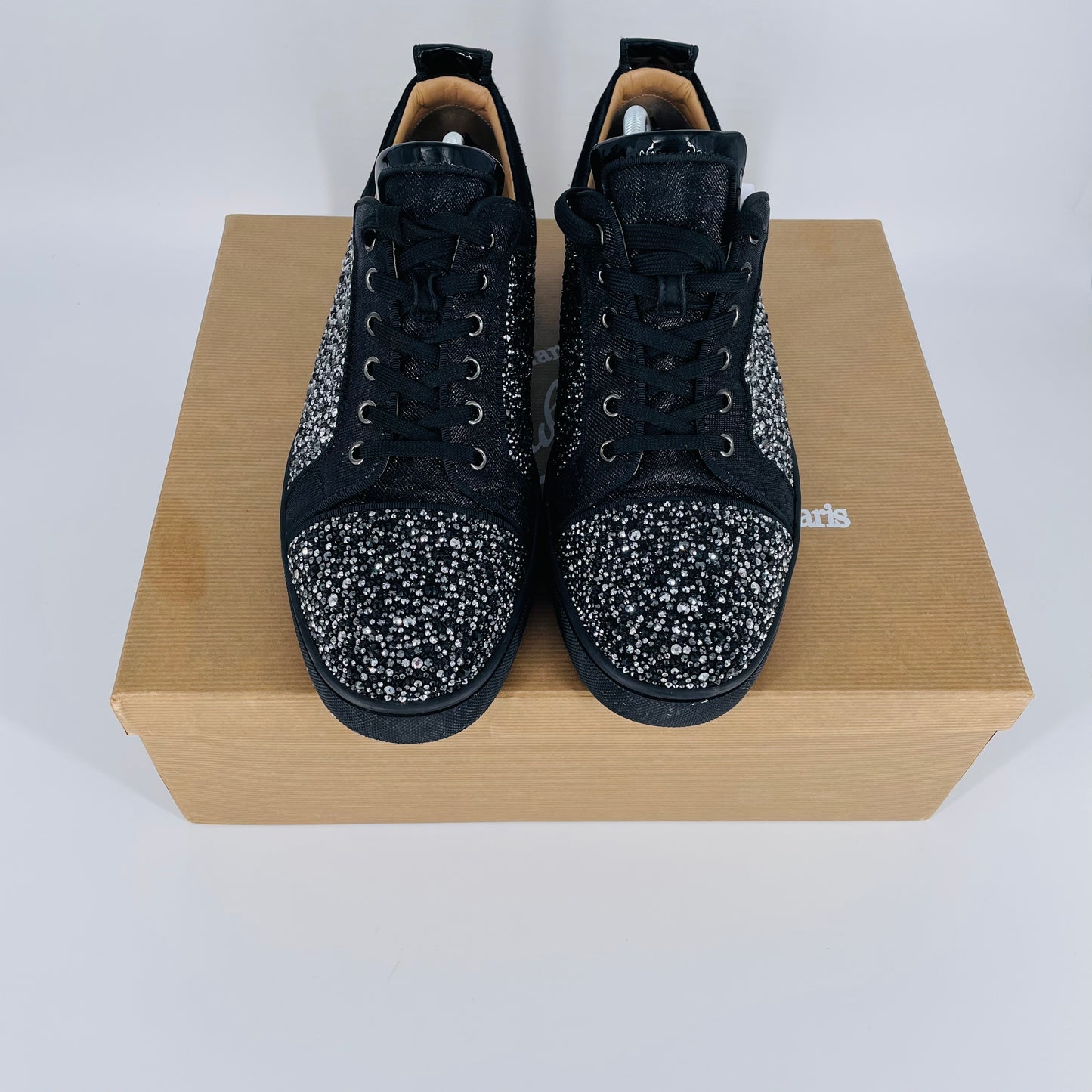 Rare Louis Junior Strass Black Size 10/10.5