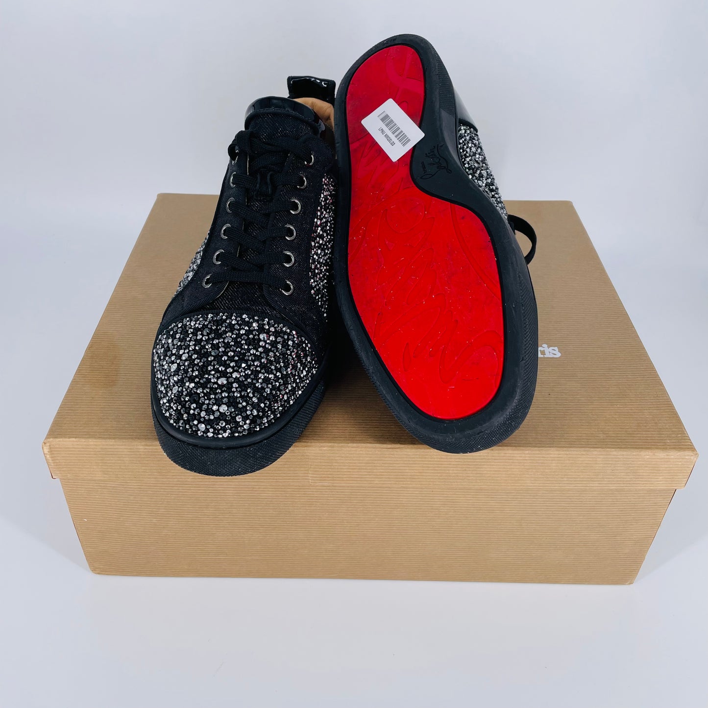 Rare Louis Junior Strass Black Size 10/10.5