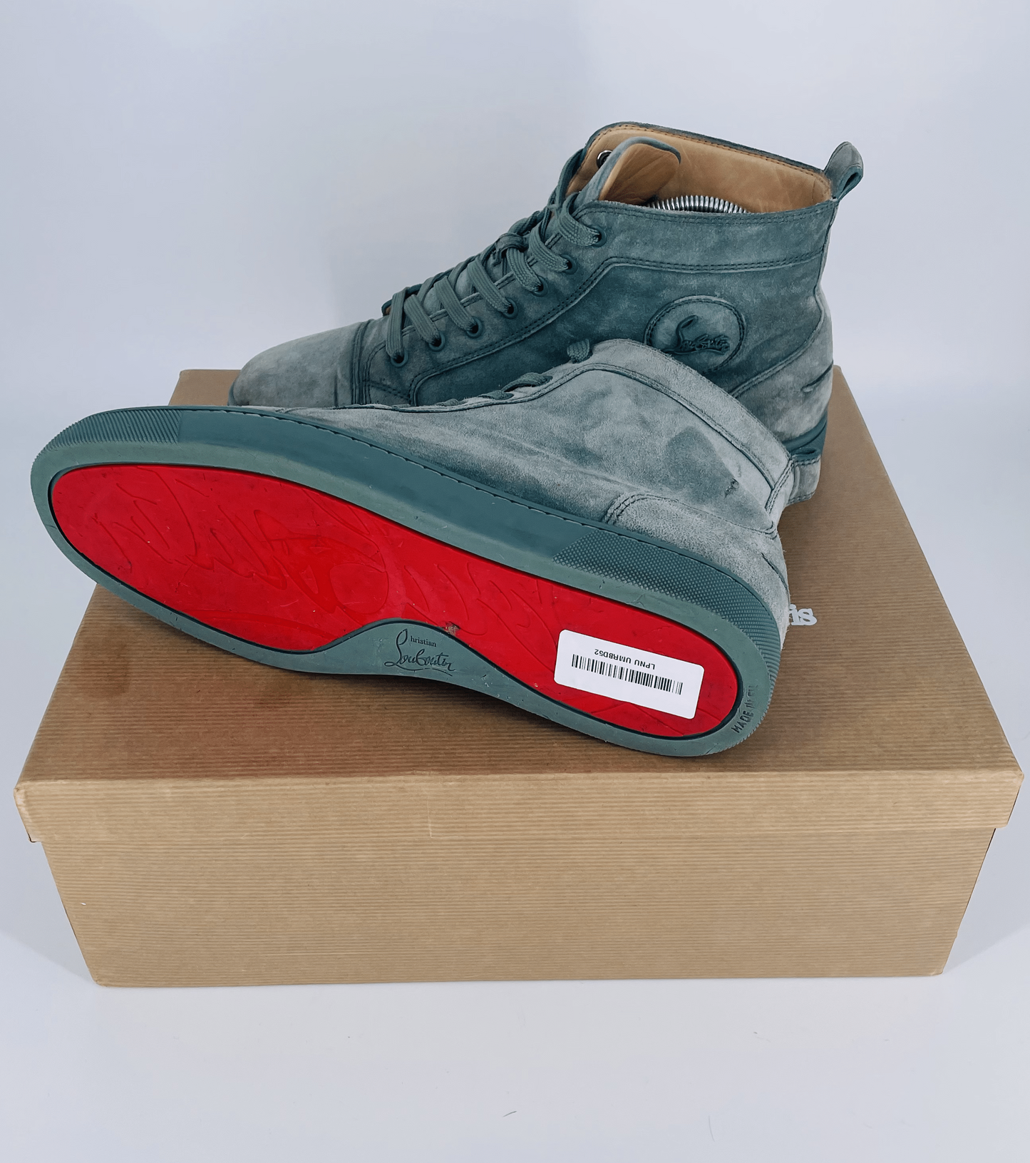 Louis Junior Green Suede - Size UK 7.5