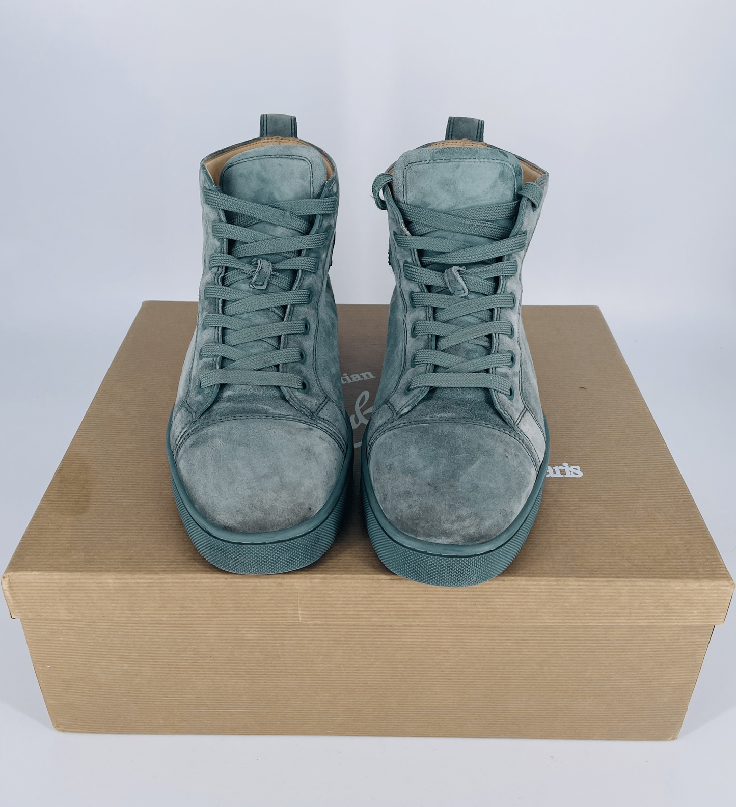 Louis Junior Green Suede - Size UK 7.5