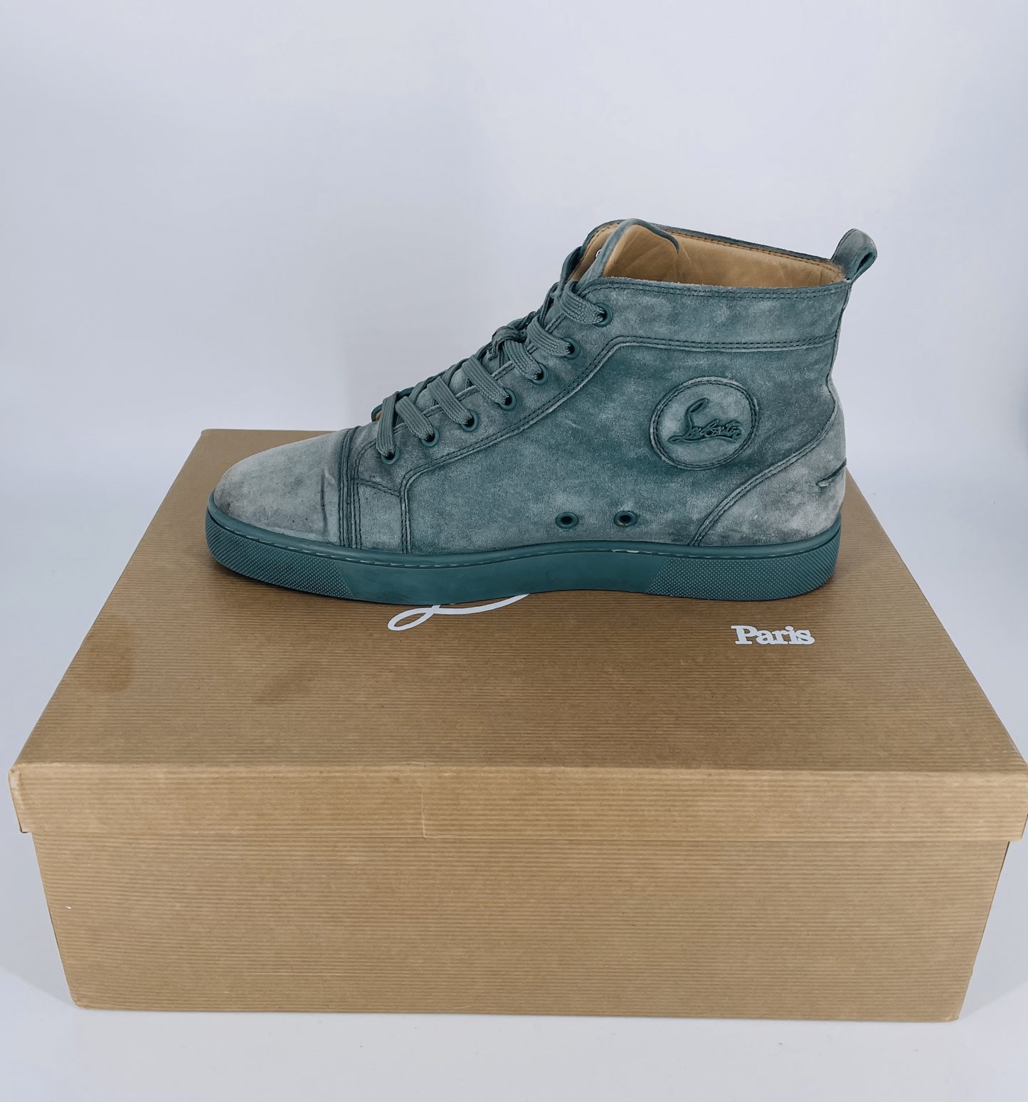 Louis Junior Green Suede - Size UK 7.5