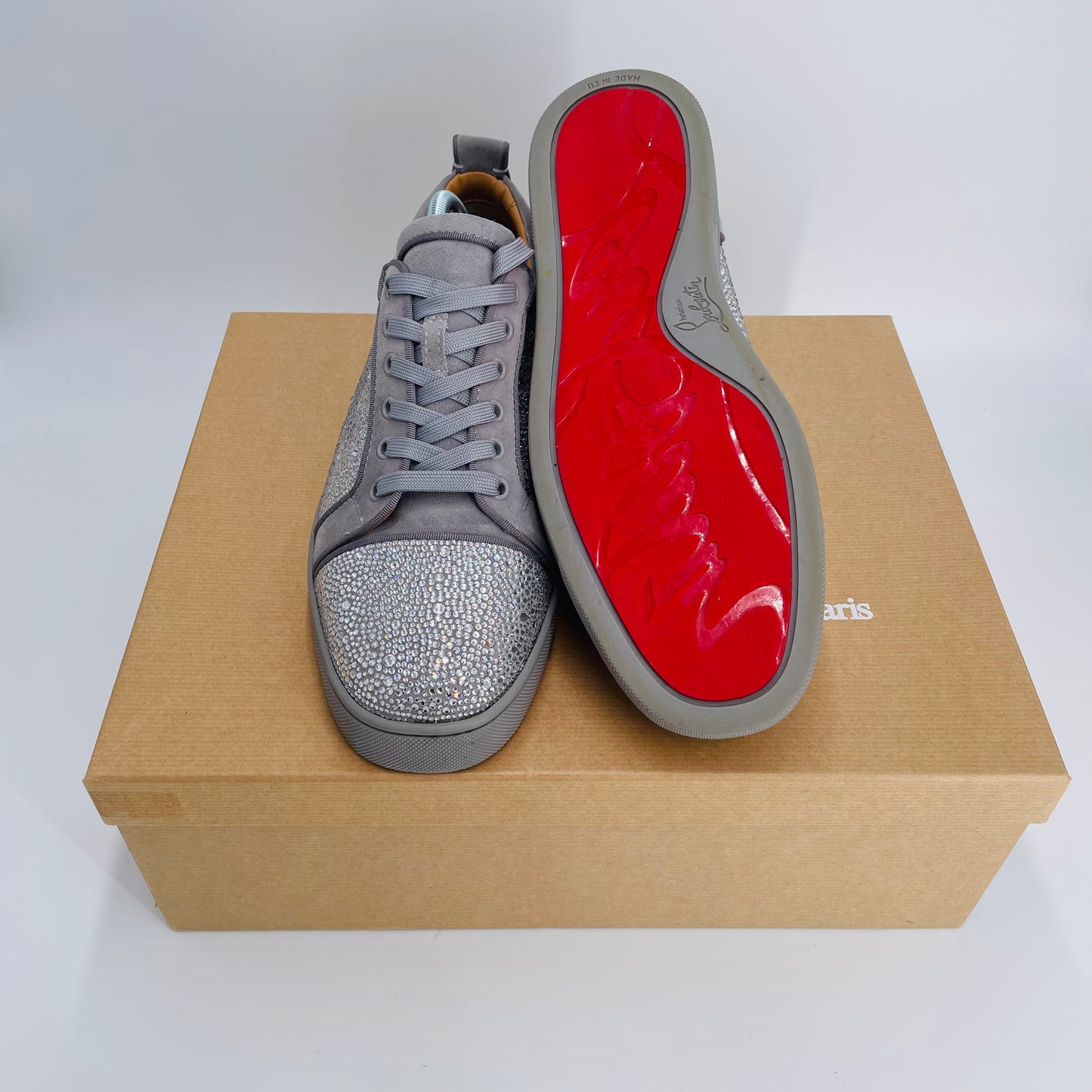 Rare Louis Junior Strass Grey Size 9.5/10