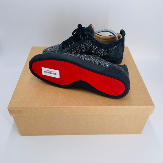 Rare Louis Junior Strass Black Size 7