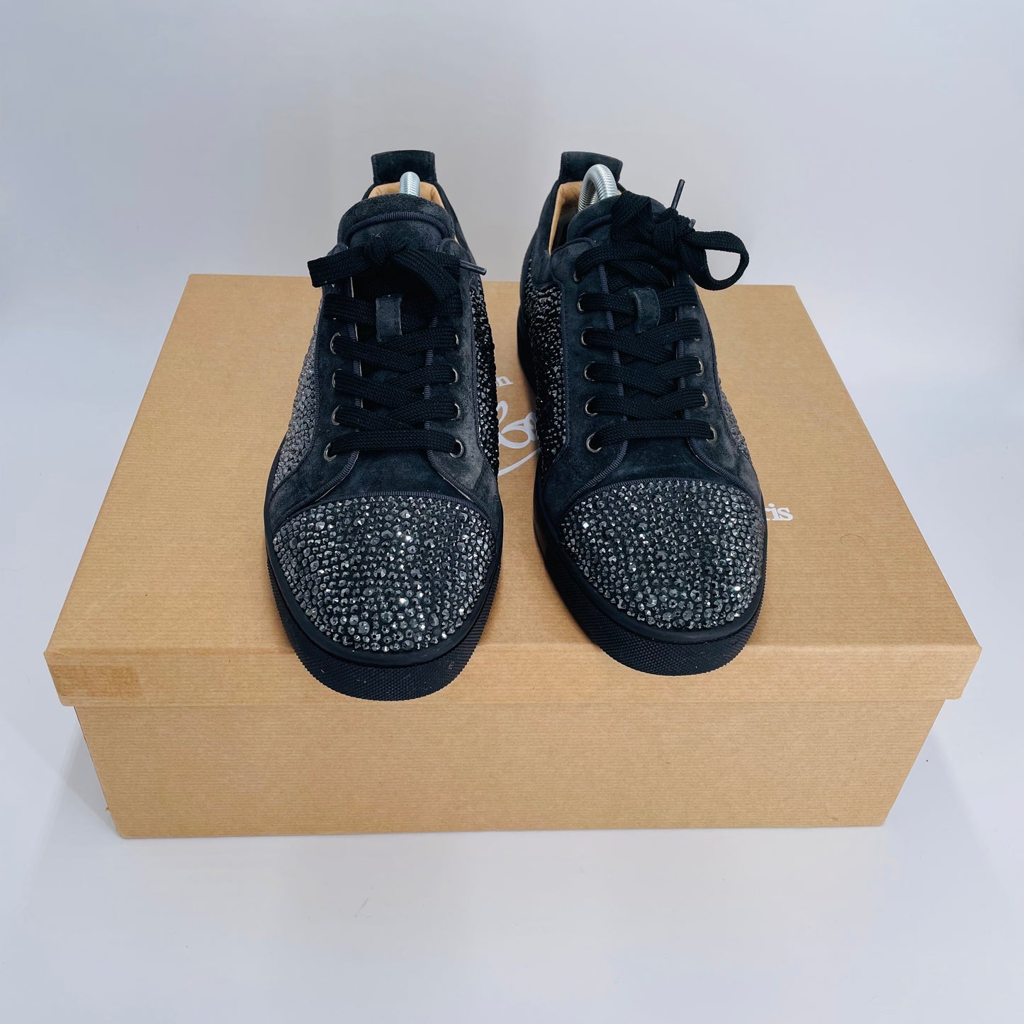 Rare Louis Junior Strass Black Size 7