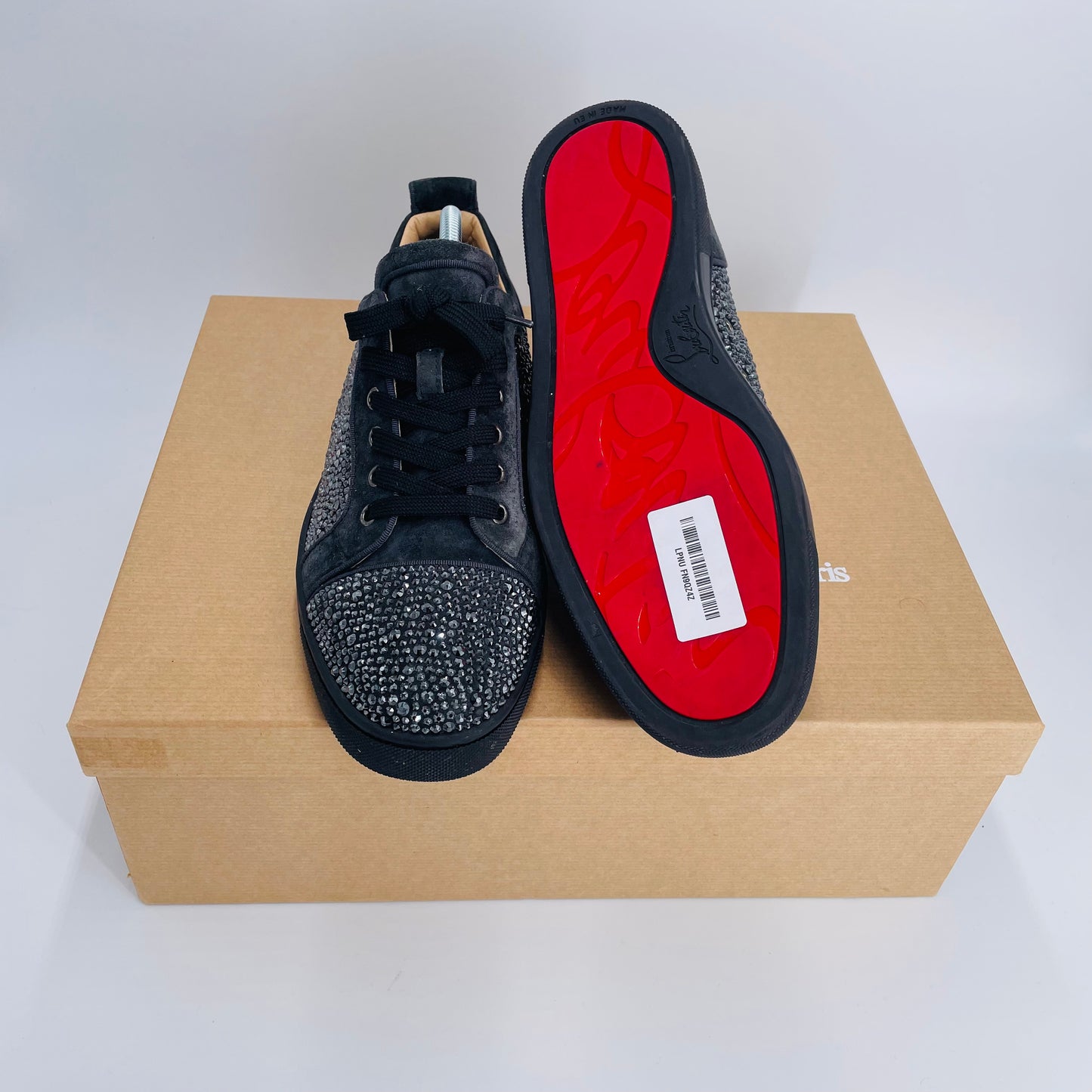 Rare Louis Junior Strass Black Size 7