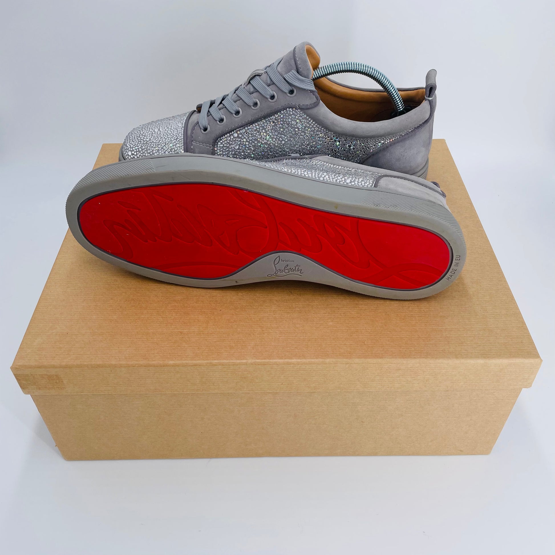 Rare Louis Junior Strass Grey Size 9.5 10 Laces
